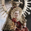 Escultura de la Virgen Maria. Es típico pasearla en procesiones donde se manifiesta la fe popular de los católicos