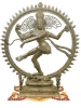 Shiva, señor de la danza. El aro en llamas alrededor simboliza el cosmos. Al tocar el tambor, Shiva logra una nueva cración. Las flores, símbolo de pureza y renacimiento, decoran templos y estatuas 