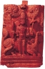 Escultura son símbolos de los dioses hinduistas