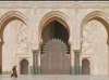 Detalle puerta de mezquita. Ejemplo arquitectónico