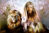 Judá con el león símbolo de su tribú, una de las 12 de Israel.