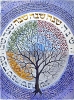 Árbol representación de la Torá judía o Pentateuco cristiano.